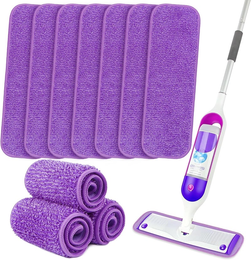 Orighty Reusable Mop Pads for Swiffer PowerMop, 10 Pack Power Mop Pads Refills for 13 ''-15 '' Spray Mop, Microfiber Mop Pads Refills for Multi-Surface Floor, Machine Washable - Image 1